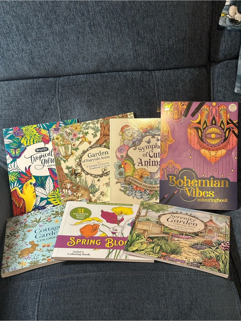 Adult Coloring Book Bundle - READ DESCRIPTION - Set of 7
